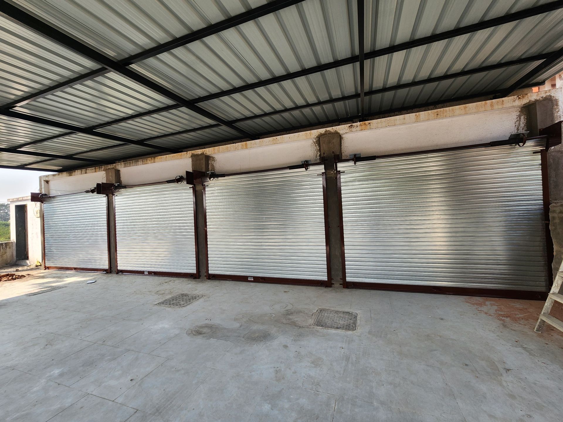 galvanised rolling shutters